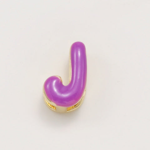 Fashionable Colorful Oil-Drip Letter Pendant Necklace