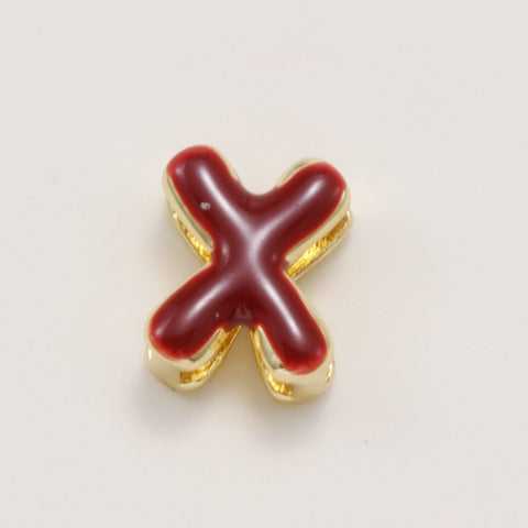 Fashionable Colorful Oil-Drip Letter Pendant Necklace