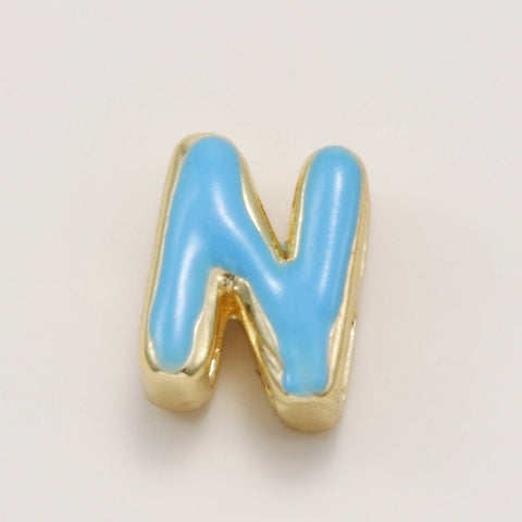 Fashionable Colorful Oil-Drip Letter Pendant Necklace