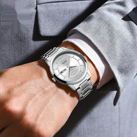 Fashionable Calendar Luminous Waterproof Quartz Watch