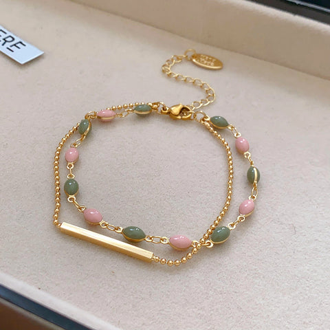 Delicate High-end Beaded Bracelet Set For A Niche Luxe Look