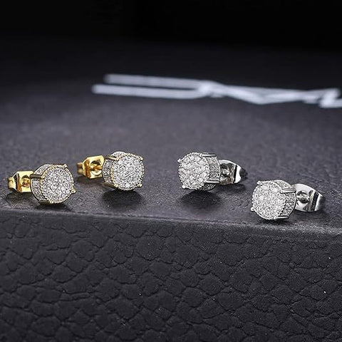Hot-selling All-diamond Hip-hop Mens Earrings From