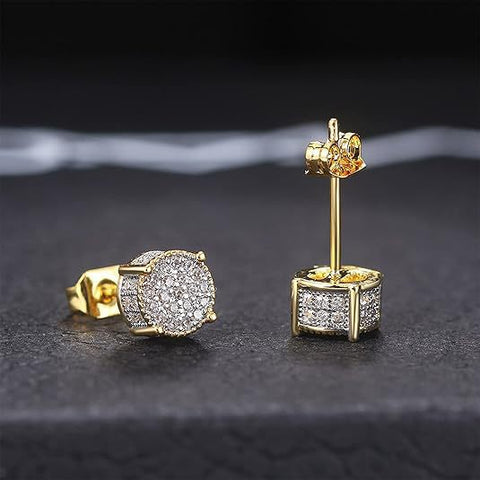 Hot-selling All-diamond Hip-hop Mens Earrings From