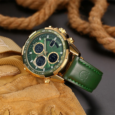 Waterproof Luminous Multifunctional Quartz Digital Watch