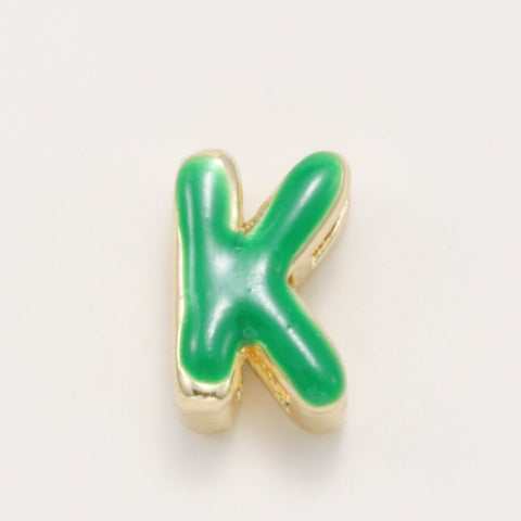 Fashionable Colorful Oil-Drip Letter Pendant Necklace