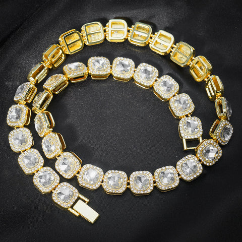 13mm Full-Diamond Iced-Out Hip-Hop Chain For Men In Europe And The US