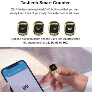 Zikr Ring – Digital Tasbeeh Counter Ring | Smart Tally Counter for Dhikr & Salah